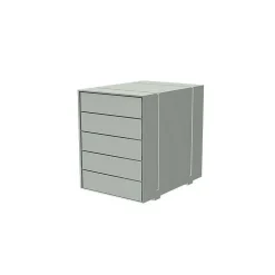 USM Stationery And Accessories*Inos | Container With Drawers C4 | Grey