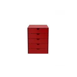 USM Stationery And Accessories*Inos | Container With Drawers C4 | Red
