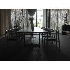 Brdr. Krüger Chairs*Jari Dining Chair | Black Painted Ash - Brown Leather