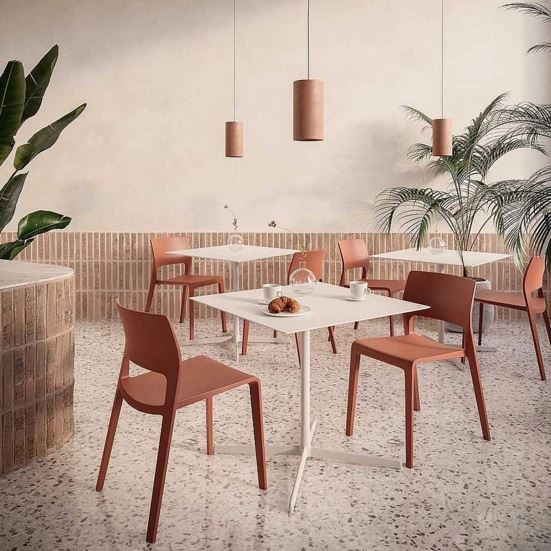 Arper Chairs*Juno 02 | Chair | Rust