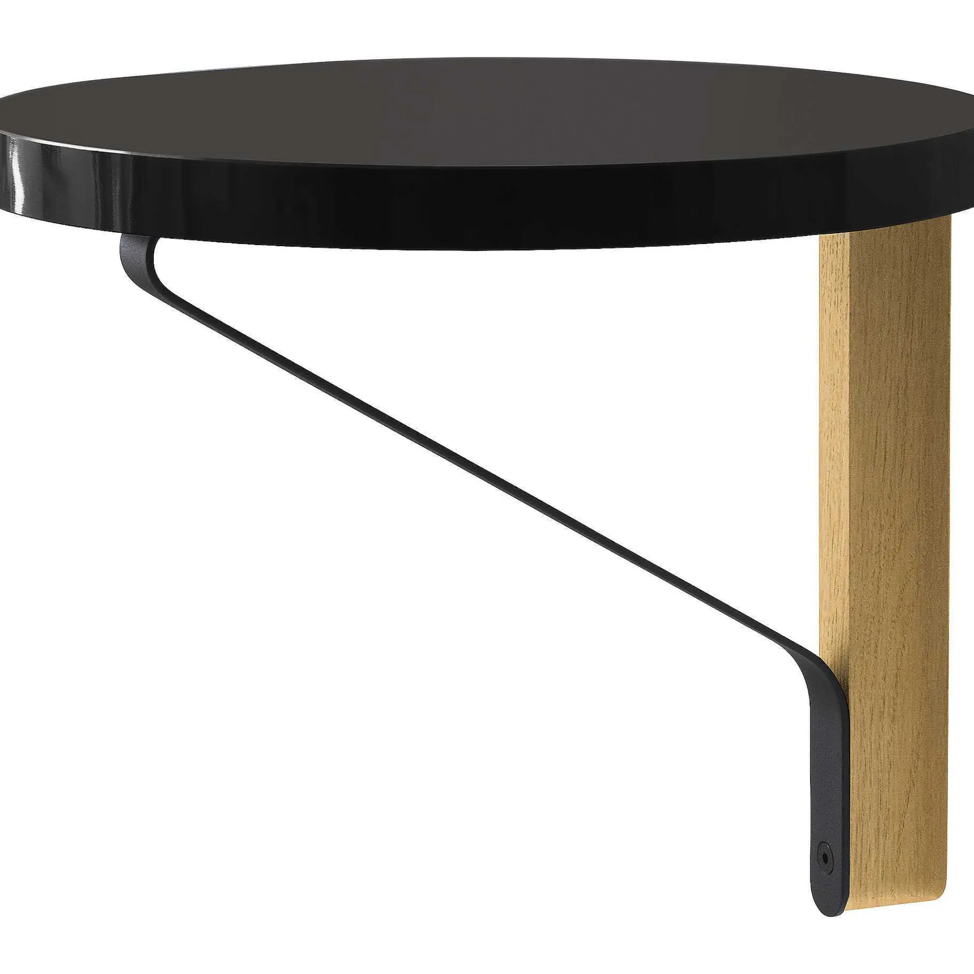 Artek Shelves*Kaari Wall Shelf Round | Black Oak