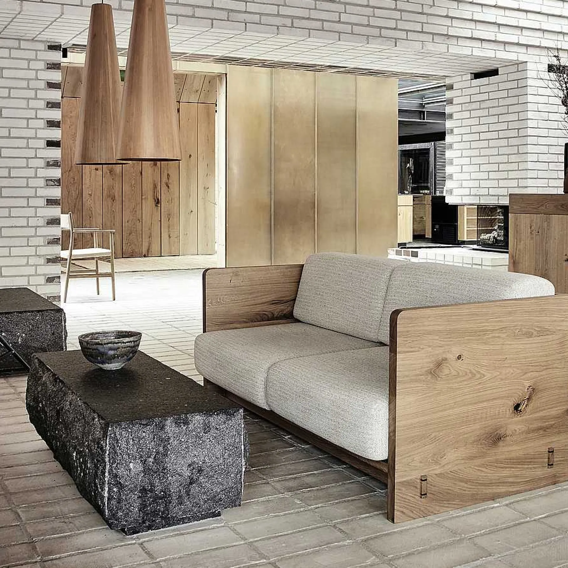 Brdr. Krüger 2 Seater Sofas*Karm Sofa | Two Seater | Waxed Oiled Oak