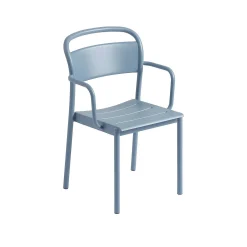 Muuto Outdoor Chairs*Linear Steel Armchair | Outdoor Armchair | Pale Blue