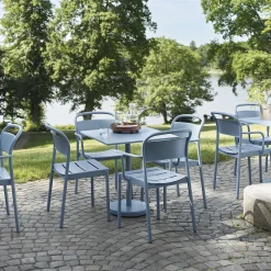 Muuto Outdoor Chairs*Linear Steel Armchair | Outdoor Armchair | Pale Blue