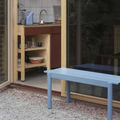 Muuto Outdoor Chairs*Linear Steel Bench | Outdoor Bench | Pale Blue