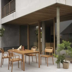 Muuto Outdoor Tables*Linear Steel Bench | Outdoor Table | Burnt Orange