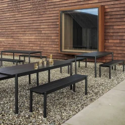 Muuto Outdoor Tables*Linear Steel Bench | Outdoor Table | Black
