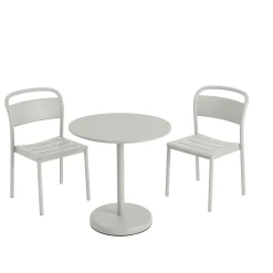 Muuto Outdoor Chairs*Linear Steel Sidechair | Outdoor Chair | Grey