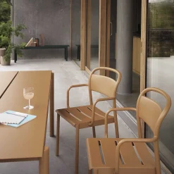 Muuto Outdoor Tables*Linear Steel Table | Outdoor Table | Burnt Orange