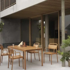 Muuto Outdoor Tables*Linear Steel Table | Outdoor Table | Burnt Orange