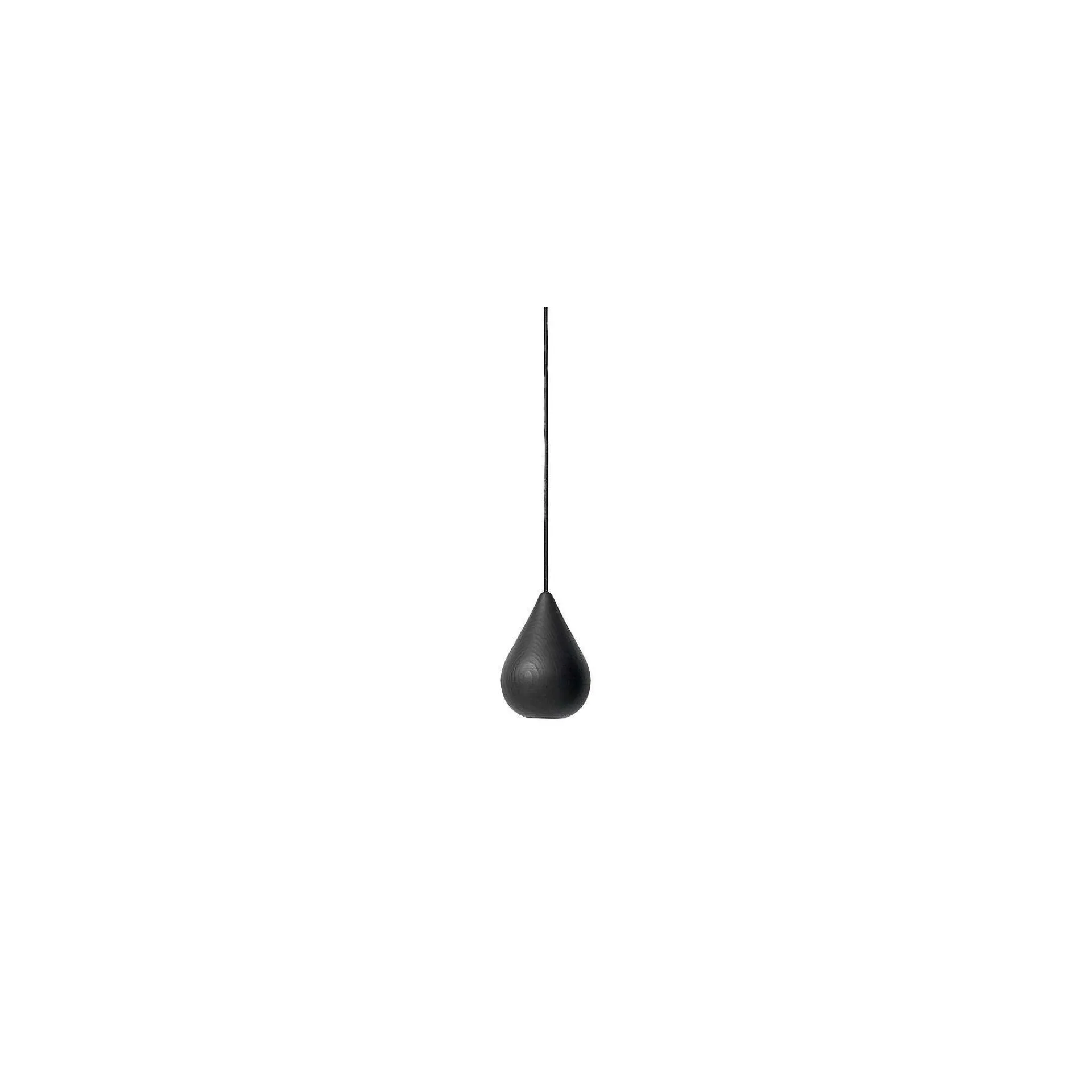 Mater Pendant Lights*Liuku Drop | Black Stain Lacquer Linden Wood