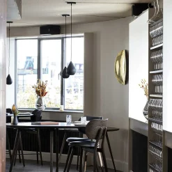 Mater Pendant Lights*Liuku Drop | Black Stain Lacquer Linden Wood