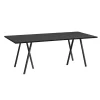 HAY Dining Tables*Loop Stand Table - Black Linoleum / Black Ash Edge