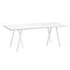 HAY Dining Tables*Loop Stand Table L | White Laminate / Plywood Edge