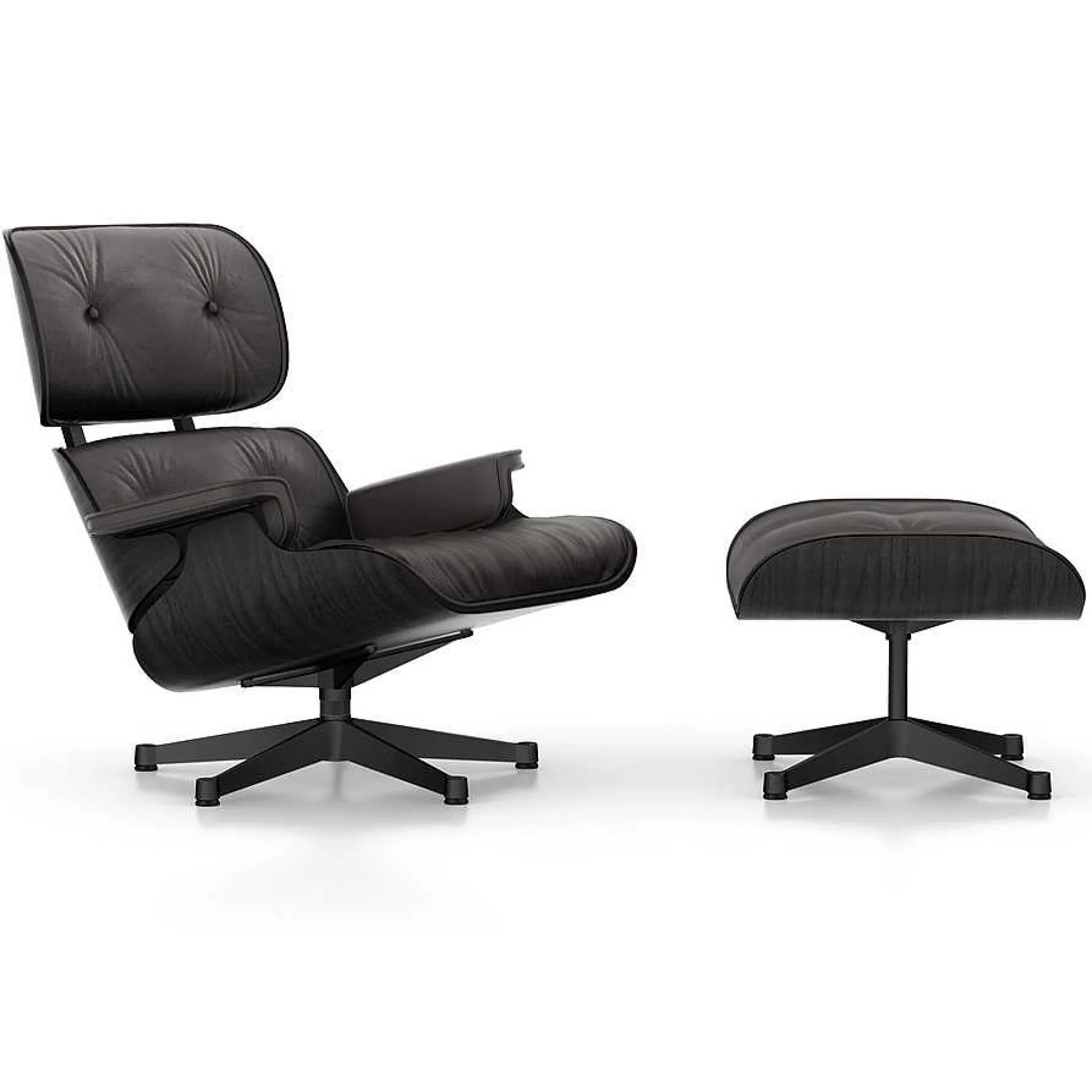 Vitra Single Armchairs*Lounge Chair & Ottoman | Lounge Chair | Chocolate