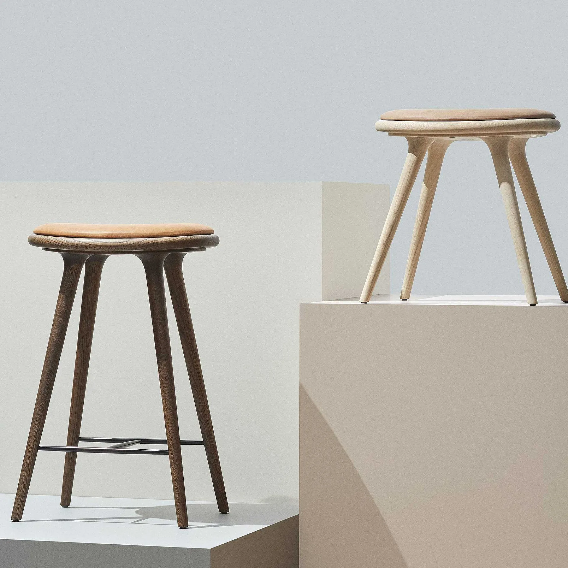Mater Stools*Low Stool | Natural Soaped Oak - 47 Cm