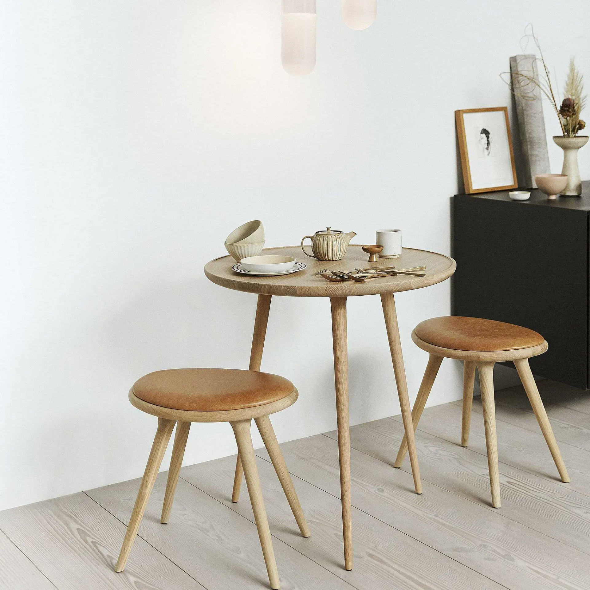Mater Stools*Low Stool | Natural Soaped Oak - 47 Cm