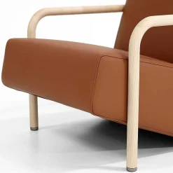 Porro Single Armchairs*Lullaby | Armchair - Solid Ash - P11-051 Rancho Leather