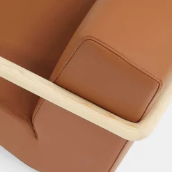 Porro Single Armchairs*Lullaby | Armchair - Solid Ash - P11-051 Rancho Leather