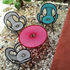 Moroso Outdoor Tables*M'Afrique Banjooli Large Table | Red-Rose