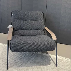 Zanotta Single Armchairs*Maggiolina Chaise Longue | Armchair | Leather - Fabric - Ex - Display