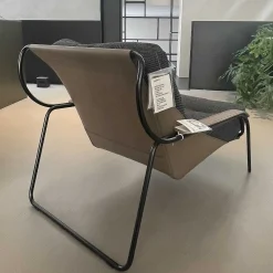 Zanotta Single Armchairs*Maggiolina Chaise Longue | Armchair | Leather - Fabric - Ex - Display