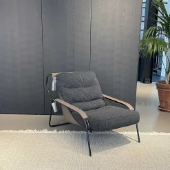 Zanotta Single Armchairs*Maggiolina Chaise Longue | Armchair | Leather - Fabric - Ex - Display