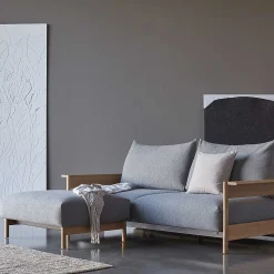 Innovation Living Pouf*Malloy Wood Ottoman | 533