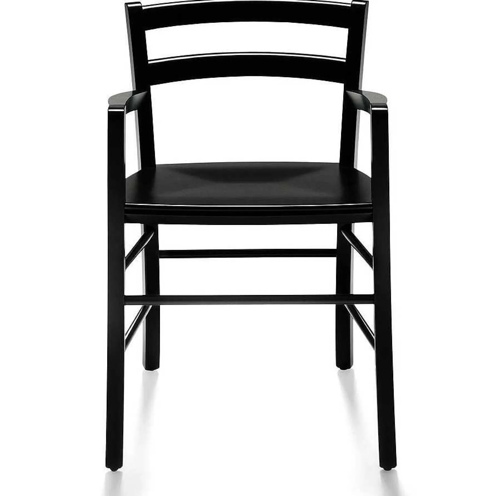 DePadova Chairs*Marocca | Swivel Chair - Solid Lacquered Beech - Black