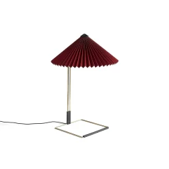 HAY Pendant Lights*Matin Table Lamp L | Oxide Red Cotton Shade