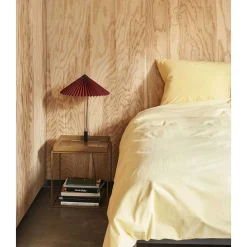 HAY Pendant Lights*Matin Table Lamp L | Oxide Red Cotton Shade