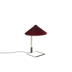 HAY Pendant Lights*Matin Table Lamp S | Oxide Red Cotton Shade