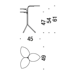 Moroso Coffee Tables*Morning Glory | Side Table | Red - Ex Display