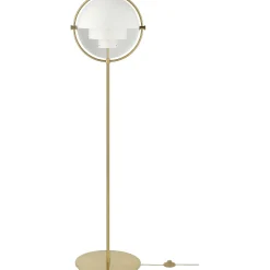 GUBI Pendant Lights*Muli-Lite Floor Lamp | White - Brass