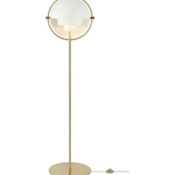 GUBI Pendant Lights*Muli-Lite Floor Lamp | White - Brass