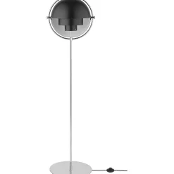 GUBI Pendant Lights*Multi-Lite Floor Lamp | Chrome - Black