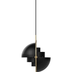 GUBI Pendant Lights*Multi-Lite Pendant | Soft Black - Brass/ Large
