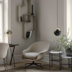 GUBI Pendant Lights*Multi-Lite Pendant | Soft Black - Brass/ Large