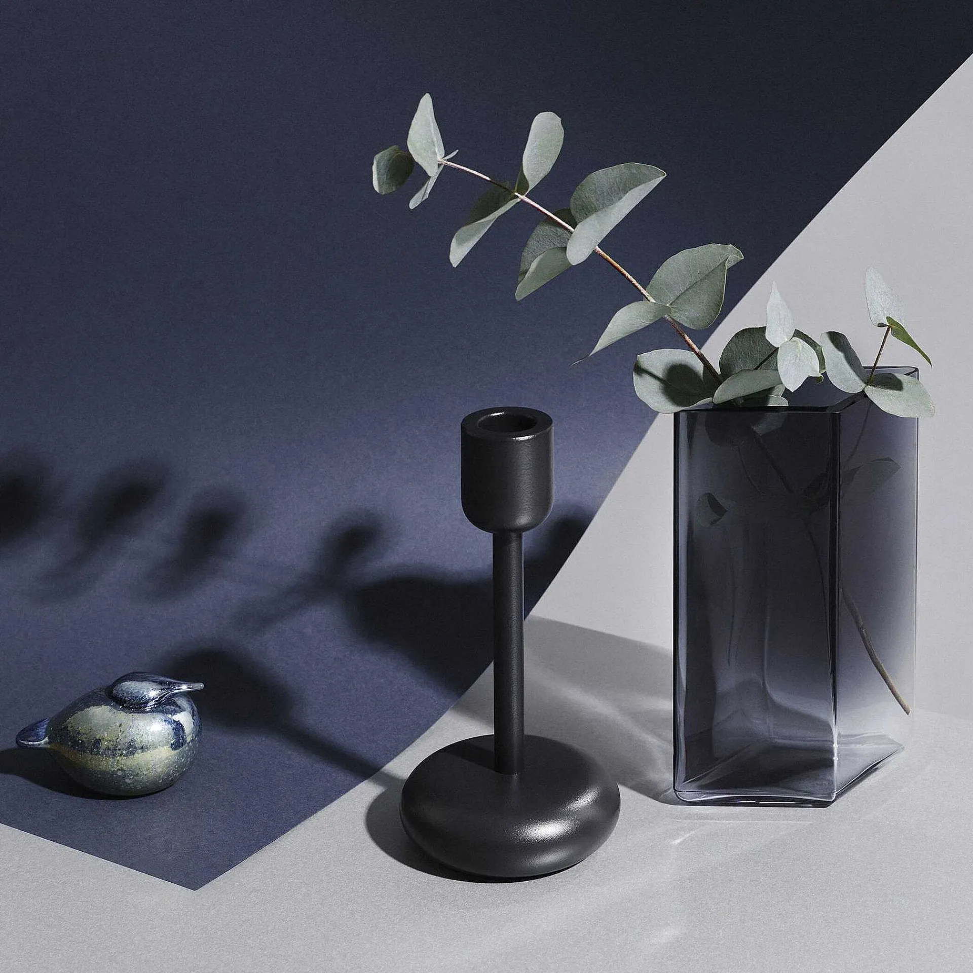Iittala Decoration*Nappula Candle Holder | Dark Grey - 183Mm