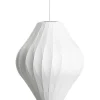 HAY Pendant Lights*Nelson Pear Crisscross Bubble M - Webbing Polymer