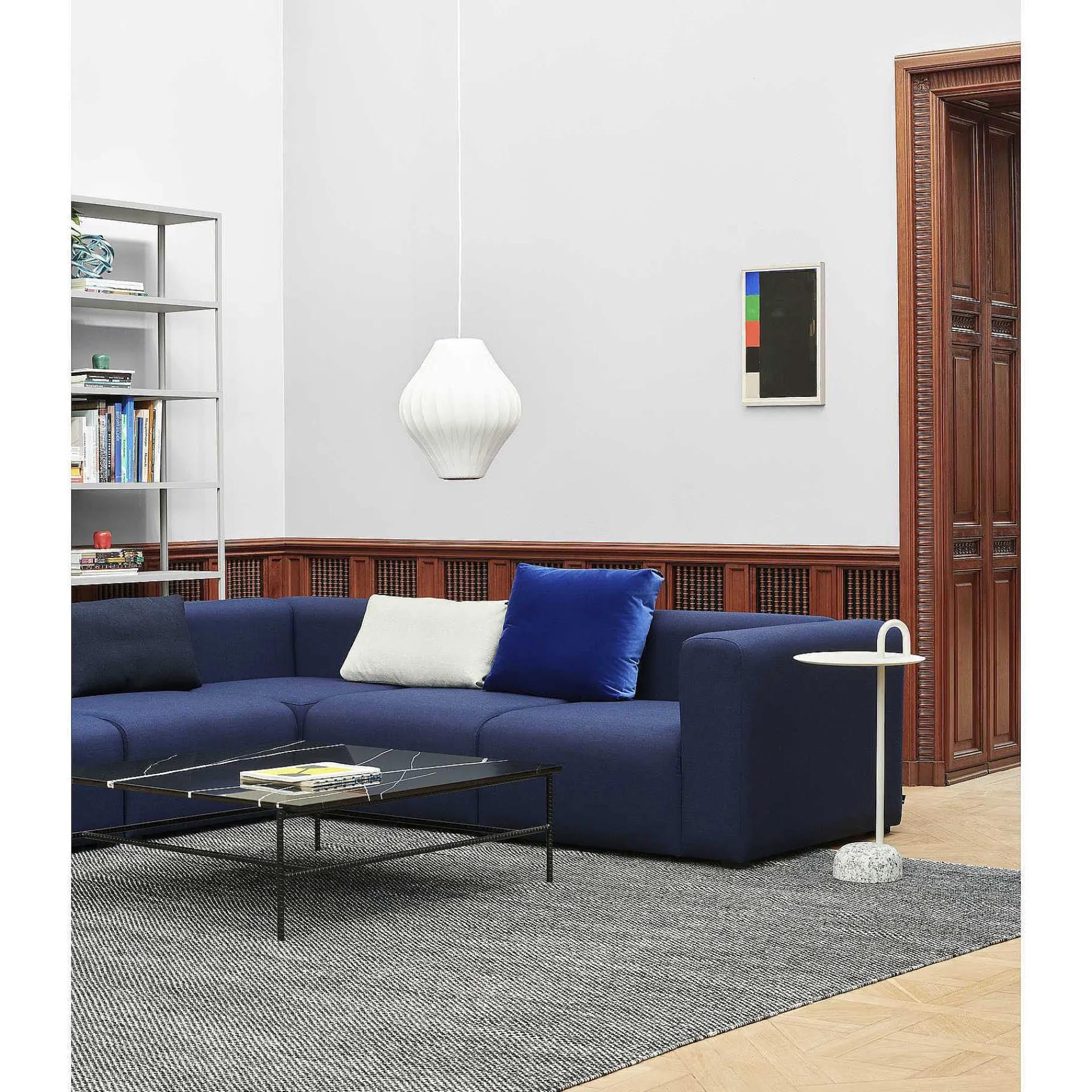 HAY Pendant Lights*Nelson Pear Crisscross Bubble M - Webbing Polymer