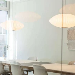 HAY Pendant Lights*Nelson Saucer Bubble Pendant M | Off White