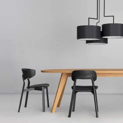 Zeitraum Chairs*Nonoto Comfort | Chair | Oak Stained Graphite Black