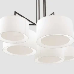 Zeitraum Pendant Lights*Noon 5 | Textile White