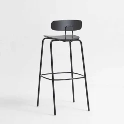 Zeitraum Stools*Okito Bar | Oak Stained Graphite Black