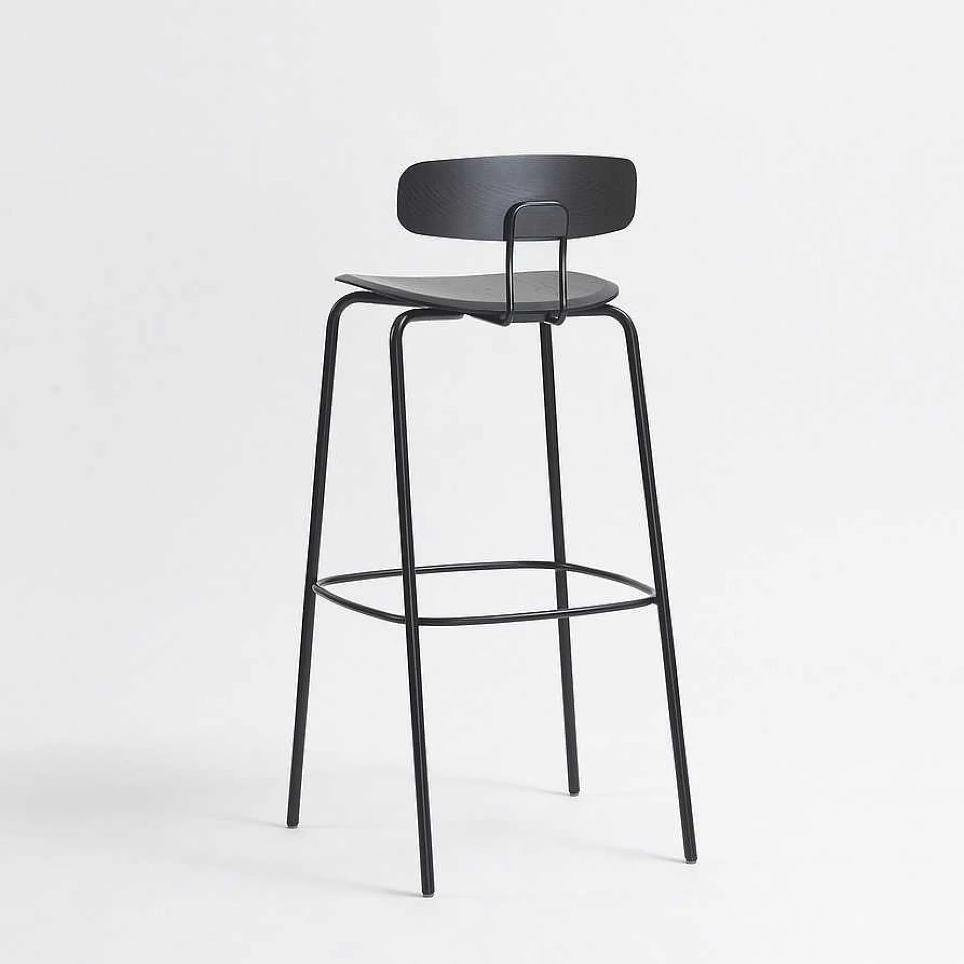 Zeitraum Stools*Okito Bar | Oak Stained Graphite Black