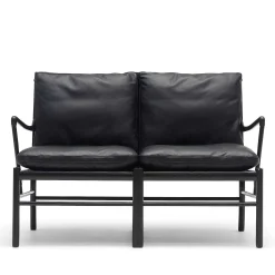 Carl Hansen & Søn 2 Seater Sofas*Ow149-2 Colonial | Sofa | Oak - Black Leather