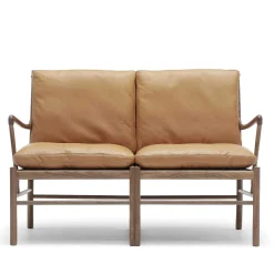 Carl Hansen & Søn 2 Seater Sofas*Ow149-2 Colonial | Sofa | Walnut - Cognac Leather