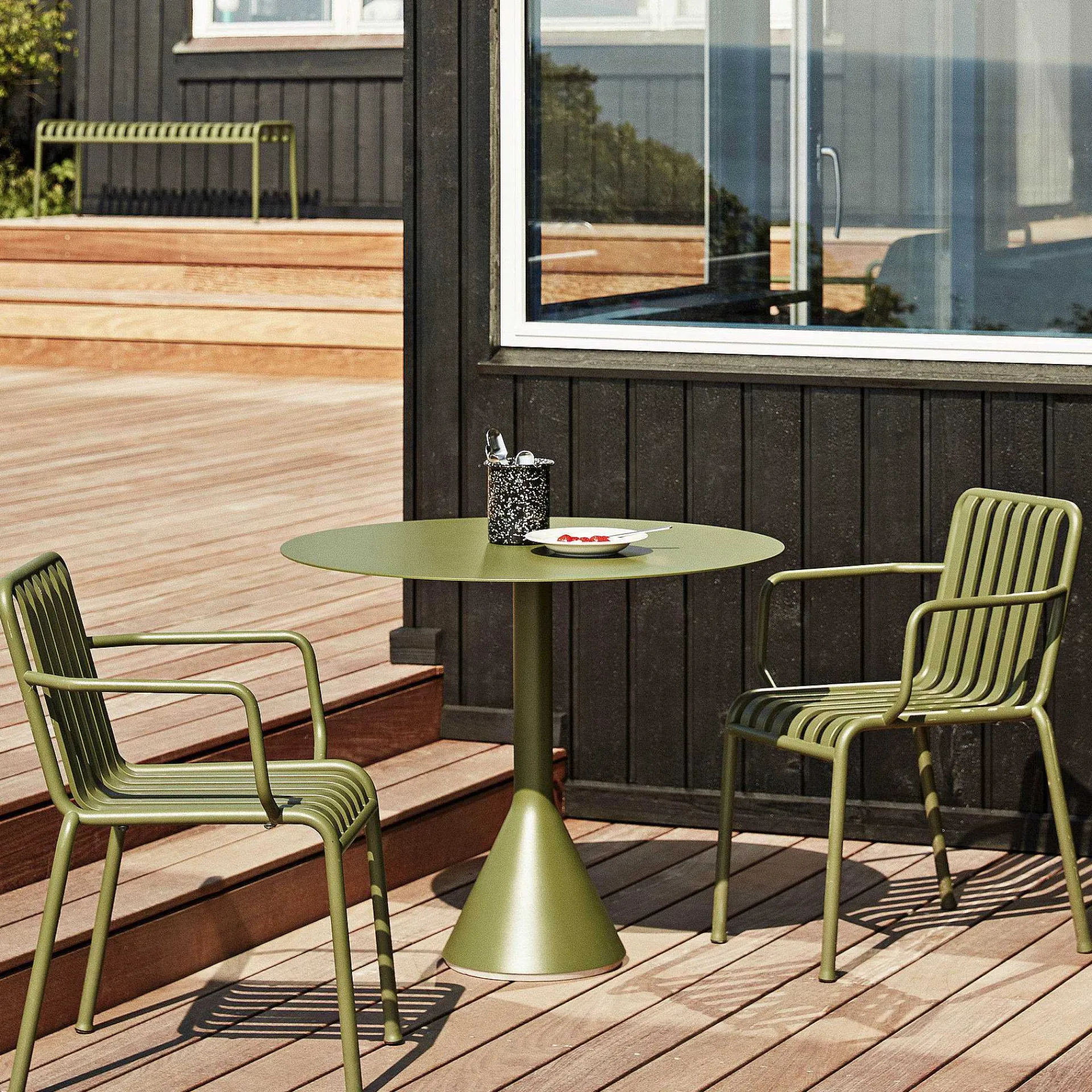 HAY Outdoor Chairs*Palissade Armchair | Olive