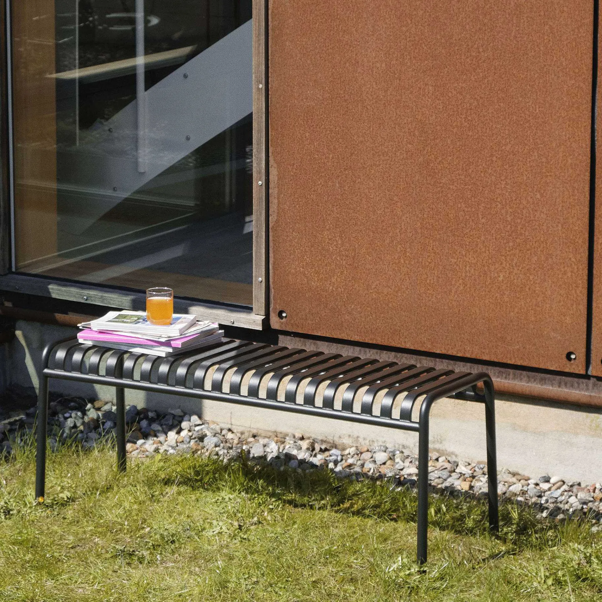 HAY Outdoor Chairs*Palissade Bench | Anthracite